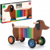 Porteur en bois Chien multicolore - Andy Westface pour VILAC 7428