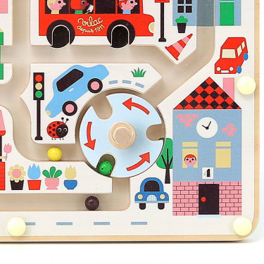 Labyrinthe magnétique "Ma petite ville" - Ingela P. Arrhenius pour VILAC 7628