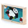 Puzzle 4 Dimensions en bois Les animaux - Andy Westface pour VILAC 7427