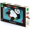 Puzzle 4 Dimensions en bois Les animaux - Andy Westface pour VILAC 7427