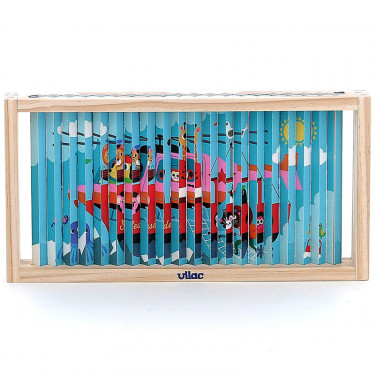 Puzzle 4 Dimensions en bois Les transports-Ingela P.Arrhenius VILAC 7639