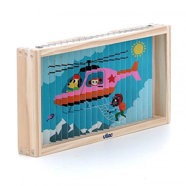 Puzzle 4 Dimensions en bois Les transports-Ingela P.Arrhenius VILAC 7639