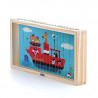 Puzzle 4 Dimensions en bois Les transports-Ingela P.Arrhenius VILAC 7639