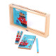 Puzzle 4 Dimensions en bois Les transports-Ingela P.Arrhenius VILAC 7639