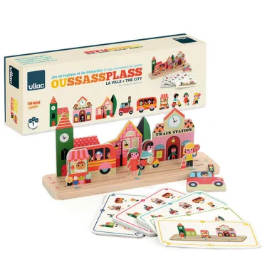 Build it "La Ville" - Jeu de logique en bois - Ingela P. Arrhenius pour VILAC 7627