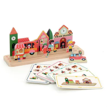 Build it "La Ville" - Jeu de logique en bois - Ingela P. Arrhenius pour VILAC 7627