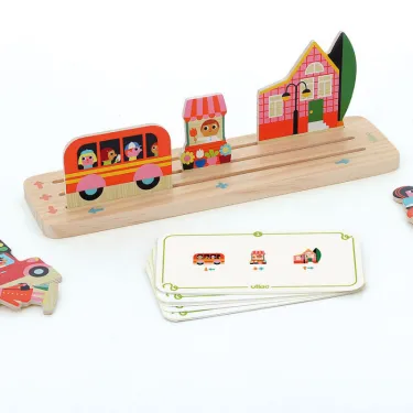 Build it "La Ville" - Jeu de logique en bois - Ingela P. Arrhenius pour VILAC 7627