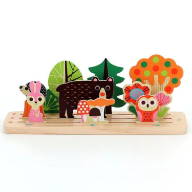 Build it "La Forêt" - Jeu de logique en bois - Ingela P. Arrhenius pour VILAC 7634