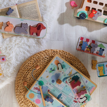 Coffret multi-jeux de société des tout-petits VILAC 7117 par Sarah Betz