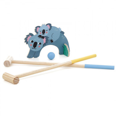 Jeu de croquet en bois "Animaux" - Michelle Carlslund pour VILAC 8572