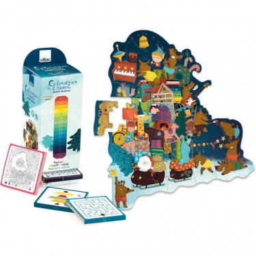 Calendrier de l'Avent, Puzzle magnétique de Noël - Vilac 1225