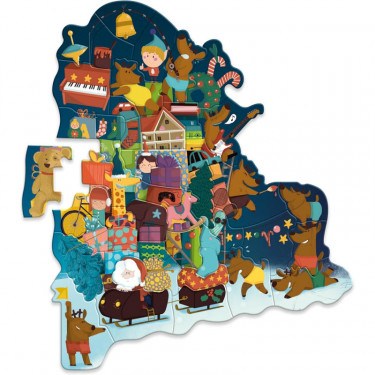 Calendrier de l'Avent, Puzzle magnétique de Noël - Vilac 1225