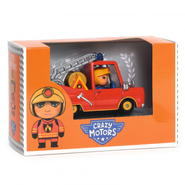 Little fire truck Voiture Crazy Motors DJECO 5459