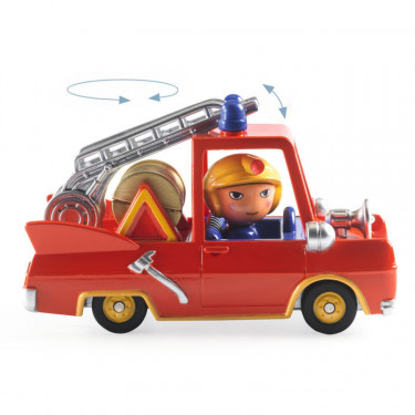 Little fire truck Voiture Crazy Motors DJECO 5459