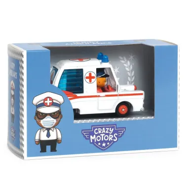 Hurry ambulance Voiture Crazy Motors DJECO 5468