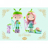 Lily & Sylvestre "les elfes" figurines tinyly Djeco 6960