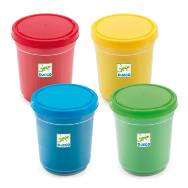 4 pots de pâte à modeler DJECO 9756