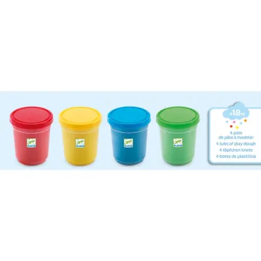 4 pots de pâte à modeler DJECO 9756