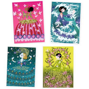 Robes à paillettes, Tableaux à pailleter DJECO DJO 9500