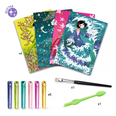 Robes à paillettes, Tableaux à pailleter DJECO DJO 9500