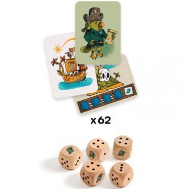 Pirates 'n' dice, jeu de dés pour enfant DJECO 0830
