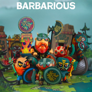 Ze Barbarious Figurine Arty Toys DJECO 6850 - Chef du Clan des Guerriers Vikings