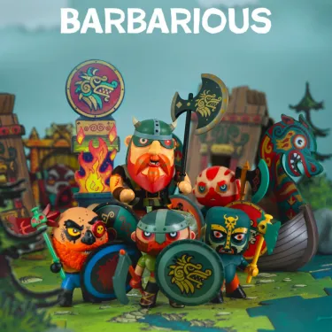 Ze Barbarious Figurine Arty Toys DJECO 6850 - Chef du Clan des Guerriers Vikings
