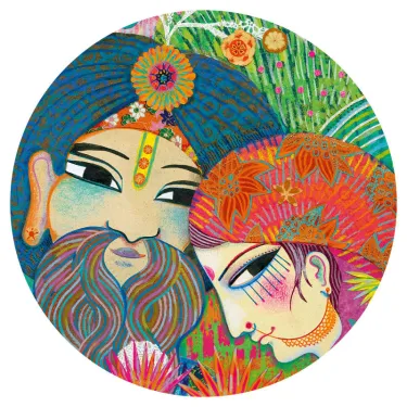 Puzzle 1000 pcs Magic India DJECO 7649