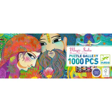 Puzzle 1000 pcs Magic India DJECO 7649