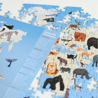 Puzzle 500 pièces "Animaux du monde" POPPIK