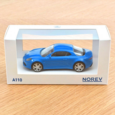 Alpine A110 2017 bleu métal - Voiture Jet-Car Norev 1/43