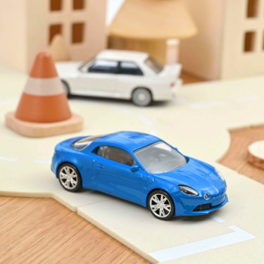 Alpine A110 2017 bleu métal - Voiture Jet-Car Norev 1/43
