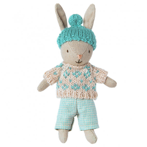 Lapin d'hiver Maileg - Micro - Sable/Menthe