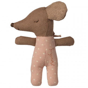 Bébé souris dans sa boîte Maileg - Rose