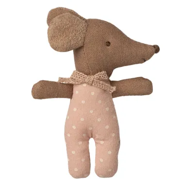 Bébé souris dans sa boîte Maileg - Rose