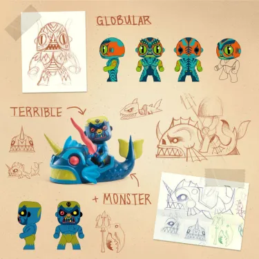Arty Toys TERRIBLE & MONSTER djeco 6839