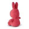 Peluche Miffy en velours côtelé rose fuchsia 23cm