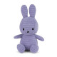Peluche Miffy en velours côtelé 23cm - violet