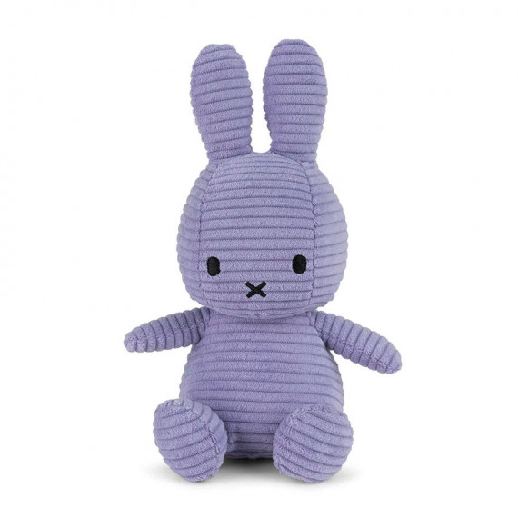 Peluche Miffy en velours côtelé 23cm - violet Peluche Miffy en velours côtelé 23cm - violet