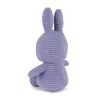 Peluche Miffy en velours côtelé 23cm - violet