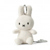 Porte-clefs Miffy en velours côtelé - blanc crème