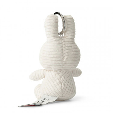 Porte-clefs Miffy en velours côtelé - blanc crème