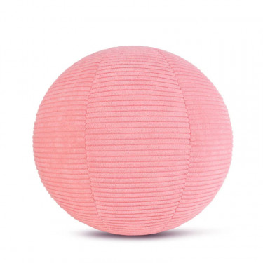 Peluche Smiley en velours côtelé 23cm - rose