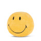 Peluche Smiley en velours côtelé 13cm - jaune