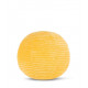 Peluche Smiley en velours côtelé 13cm - jaune