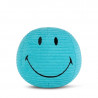 Peluche Smiley en velours côtelé 13cm - turquoise