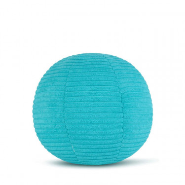 Peluche Smiley en velours côtelé 13cm - turquoise