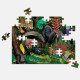 Puzzle double face 100 pcs "Forêt tropicale: dessus-dessous" Mudpuppy