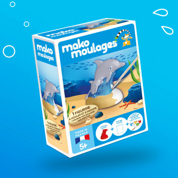 Mako Moulages 'Dauphin et son bébé' 39116