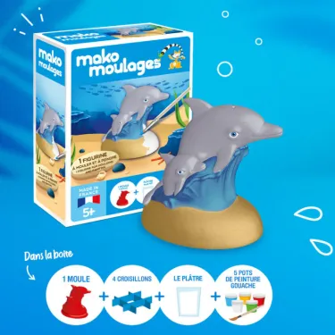 Mako Moulages 'Dauphin et son bébé' 39116